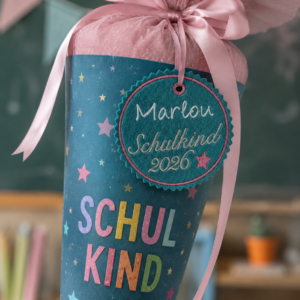 Personalisierter Stick-Anhänger mit Wunschname